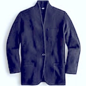 JCREW Cocoon relaxed sweater-blazer in black size S